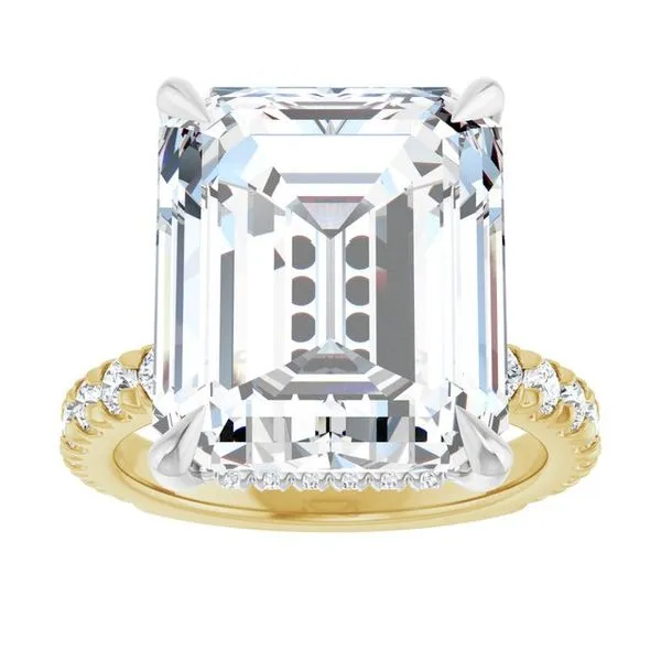 Claw-Prong Hidden Halo-Style Engagement Ring Image 3 Jimmy Smith Jewelers Decatur, AL