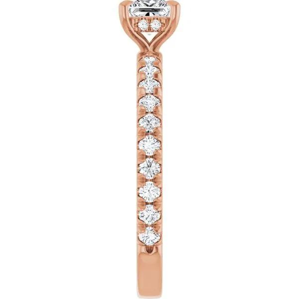 Claw-Prong Hidden Halo-Style Engagement Ring Image 4 The Jewelry Source El Segundo, CA