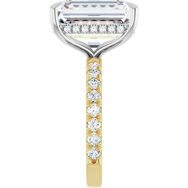 Claw-Prong Hidden Halo-Style Engagement Ring Image 4 Paul James Jewelers Angels Camp, CA