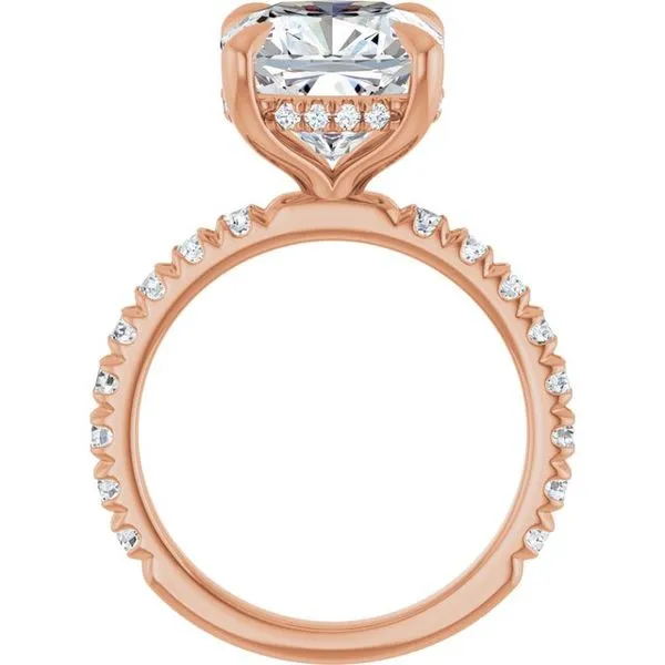 Claw-Prong Hidden Halo-Style Engagement Ring Image 2 Clater Jewelers Louisville, KY