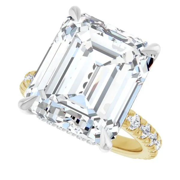 Claw-Prong Hidden Halo-Style Engagement Ring Image 5 Shipley's Fine Jewelry Hampstead, MD