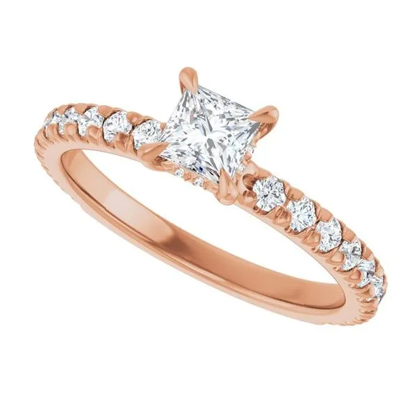 Claw-Prong Hidden Halo-Style Engagement Ring Image 5 J. Thomas Jewelers Rochester Hills, MI