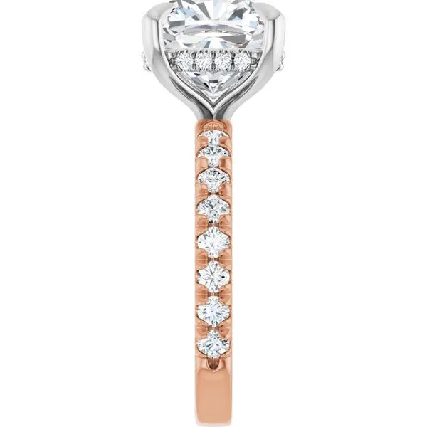 Claw-Prong Hidden Halo-Style Engagement Ring Image 4 Jimmy Smith Jewelers Decatur, AL