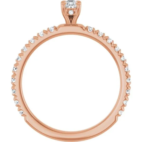 Claw-Prong Hidden Halo-Style Engagement Ring Image 2 Mark Jewellers La Crosse, WI