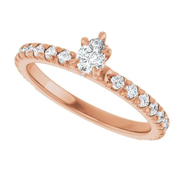 Claw-Prong Hidden Halo-Style Engagement Ring Image 5 Futer Bros Jewelers York, PA