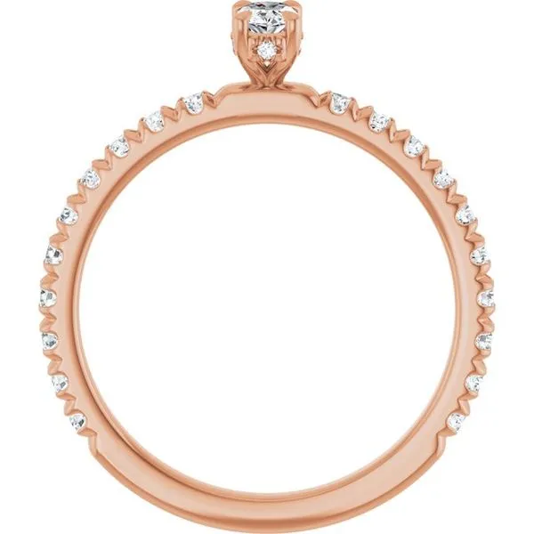 Claw-Prong Hidden Halo-Style Engagement Ring Image 2 Morin Jewelers Southbridge, MA