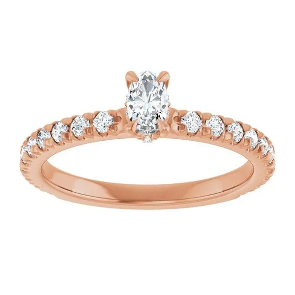 Claw-Prong Hidden Halo-Style Engagement Ring Image 3 Stuart Benjamin & Co. Jewelry Designs San Diego, CA