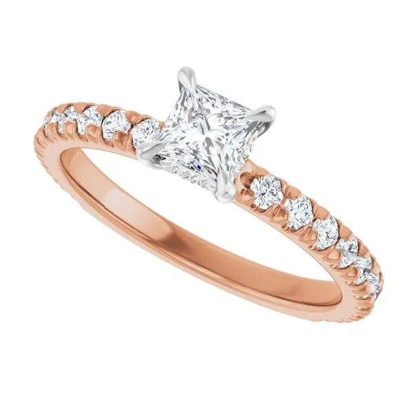 Claw-Prong Hidden Halo-Style Engagement Ring Image 5 Shipley's Fine Jewelry Hampstead, MD