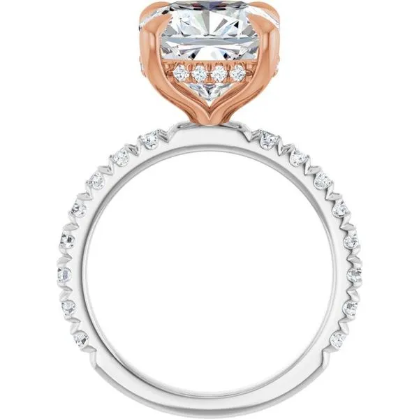 Claw-Prong Hidden Halo-Style Engagement Ring Image 2 Futer Bros Jewelers York, PA