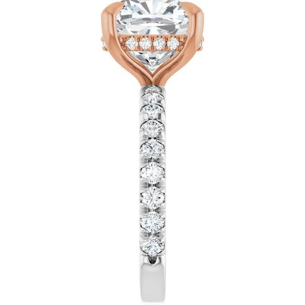 Claw-Prong Hidden Halo-Style Engagement Ring Image 4 J. Thomas Jewelers Rochester Hills, MI