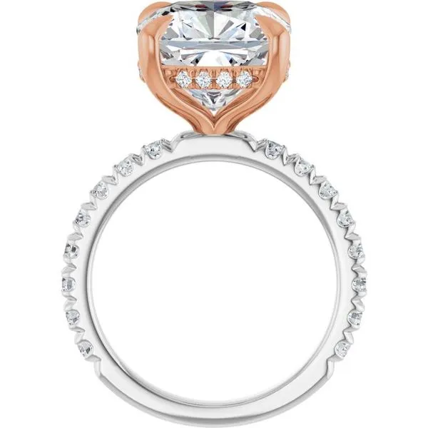 Claw-Prong Hidden Halo-Style Engagement Ring Image 2 Jimmy Smith Jewelers Decatur, AL