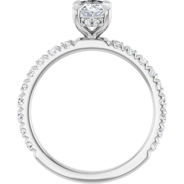 Claw-Prong Hidden Halo-Style Engagement Ring Image 2 Raleigh Diamond Fine Jewelry Raleigh, NC