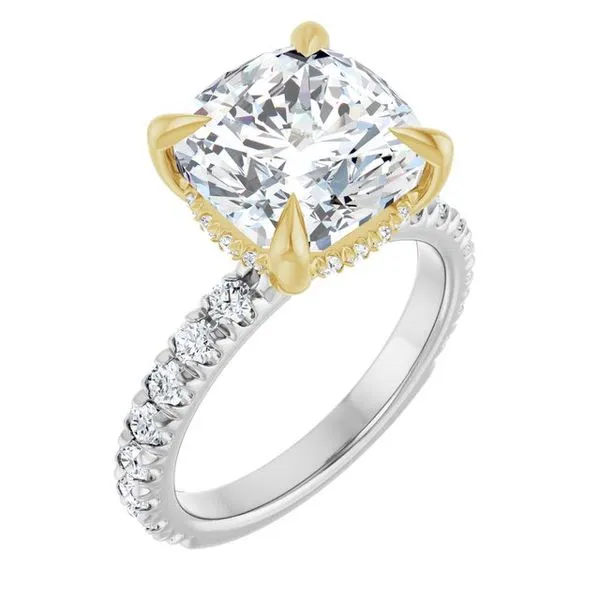 Claw-Prong Hidden Halo-Style Engagement Ring Mark Jewellers La Crosse, WI