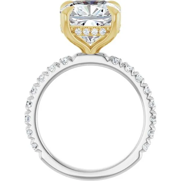 Claw-Prong Hidden Halo-Style Engagement Ring Image 2 Mark Jewellers La Crosse, WI