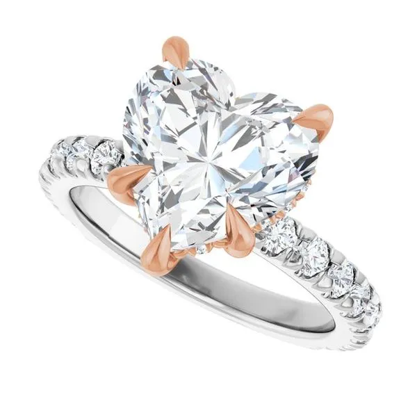 Claw-Prong Hidden Halo-Style Engagement Ring Image 5 J. Thomas Jewelers Rochester Hills, MI