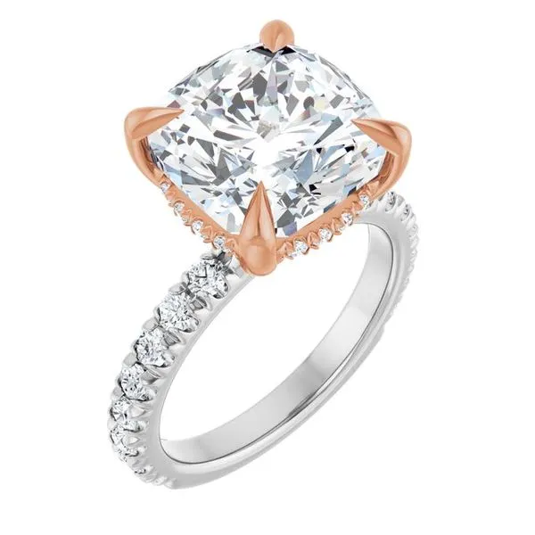 Claw-Prong Hidden Halo-Style Engagement Ring Clater Jewelers Louisville, KY