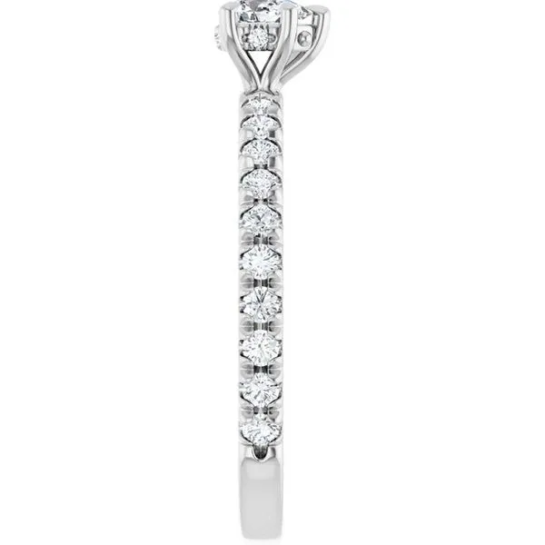 Claw-Prong Hidden Halo-Style Engagement Ring Image 4 Mark Jewellers La Crosse, WI