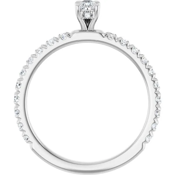 Claw-Prong Hidden Halo-Style Engagement Ring Image 2 J. Thomas Jewelers Rochester Hills, MI