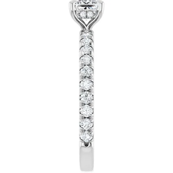 Claw-Prong Hidden Halo-Style Engagement Ring Image 4 Austin's Fine Diamonds & Jewelry Lyndhurst, NJ