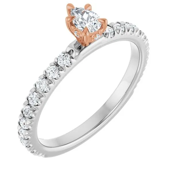Claw-Prong Hidden Halo-Style Engagement Ring Northwood Jewelers Northwood, OH