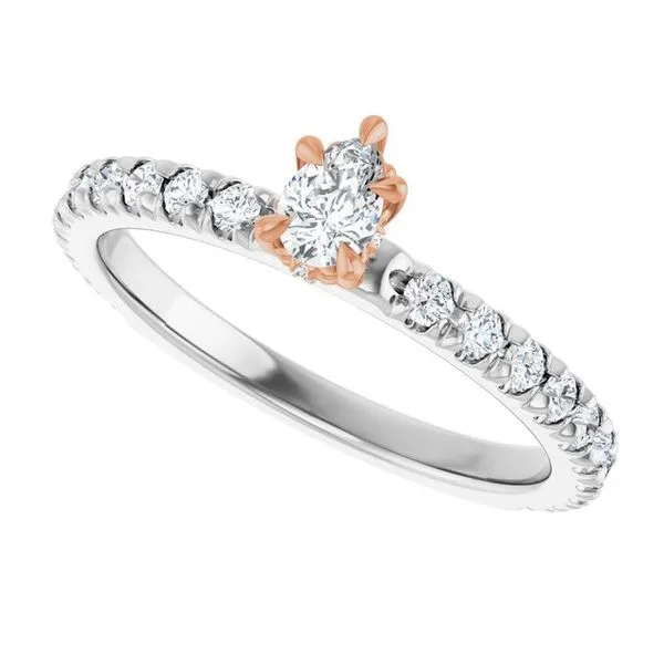 Claw-Prong Hidden Halo-Style Engagement Ring Image 5 Shipley's Fine Jewelry Hampstead, MD