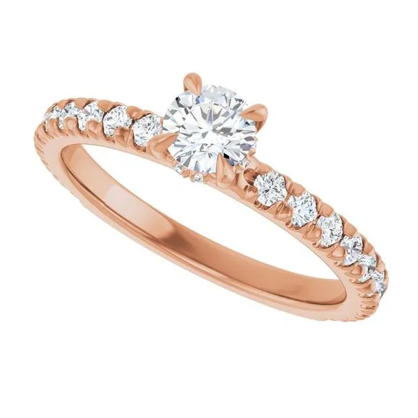 Claw-Prong Hidden Halo-Style Engagement Ring Image 5 Jimmy Smith Jewelers Decatur, AL