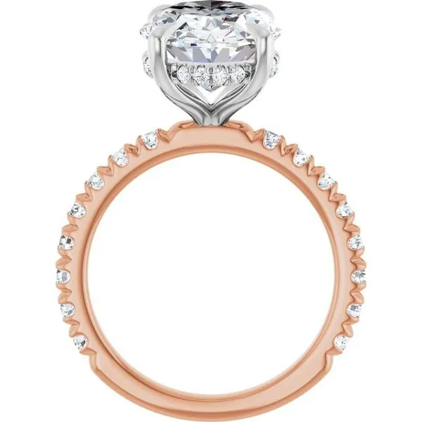 Claw-Prong Hidden Halo-Style Engagement Ring Image 2 Shipley's Fine Jewelry Hampstead, MD