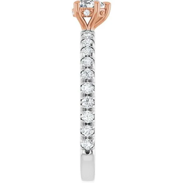 Claw-Prong Hidden Halo-Style Engagement Ring Image 4 Northwood Jewelers Northwood, OH