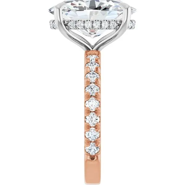 Claw-Prong Hidden Halo-Style Engagement Ring Image 4 Futer Bros Jewelers York, PA