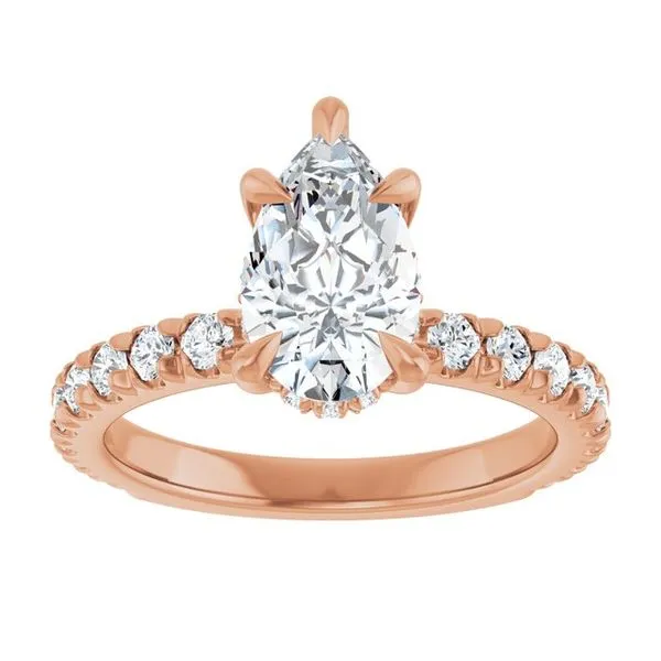 Claw-Prong Hidden Halo-Style Engagement Ring Image 3 Paul James Jewelers Angels Camp, CA