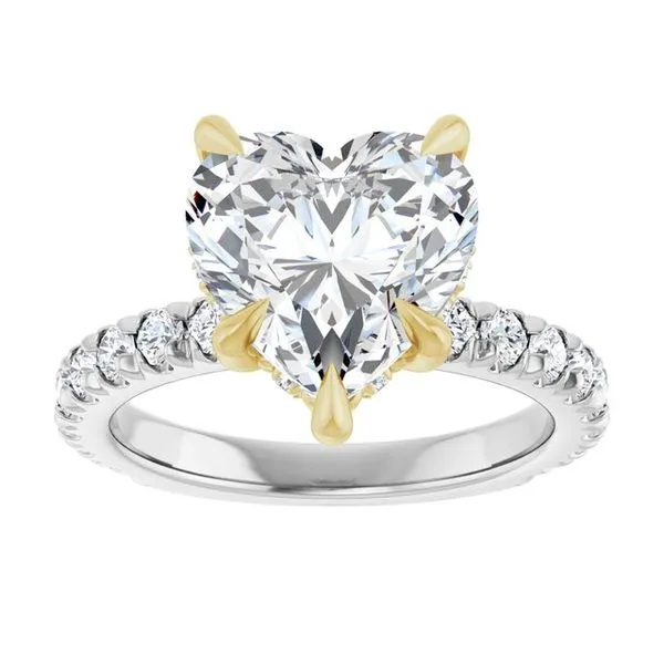 Claw-Prong Hidden Halo-Style Engagement Ring Image 3 Raleigh Diamond Fine Jewelry Raleigh, NC