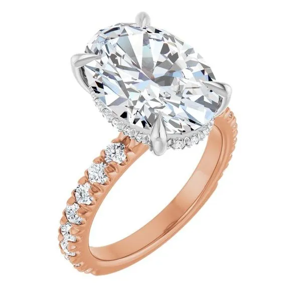 Claw-Prong Hidden Halo-Style Engagement Ring Clater Jewelers Louisville, KY