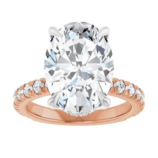 Claw-Prong Hidden Halo-Style Engagement Ring Image 3 J. Thomas Jewelers Rochester Hills, MI