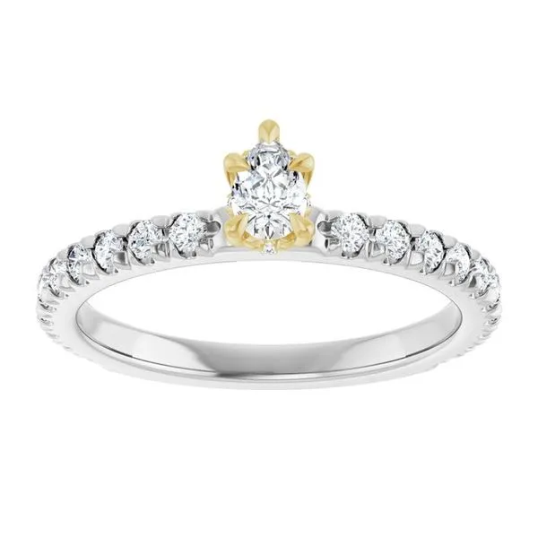 Claw-Prong Hidden Halo-Style Engagement Ring Image 3 J. Thomas Jewelers Rochester Hills, MI