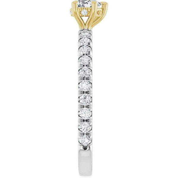 Claw-Prong Hidden Halo-Style Engagement Ring Image 4 Vulcan's Forge LLC KANSAS CITY, MO