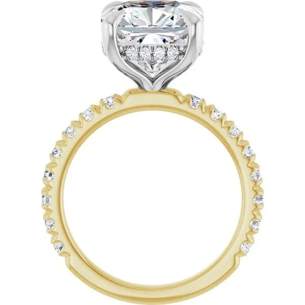 Claw-Prong Hidden Halo-Style Engagement Ring Image 2 Jimmy Smith Jewelers Decatur, AL