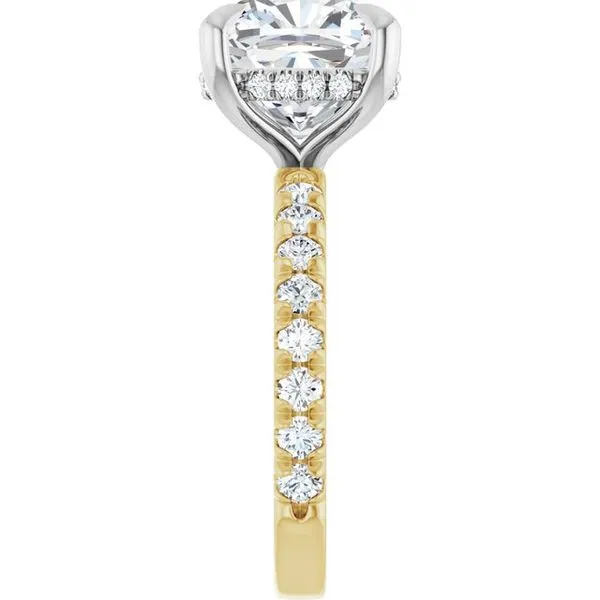 Claw-Prong Hidden Halo-Style Engagement Ring Image 4 Raleigh Diamond Fine Jewelry Raleigh, NC