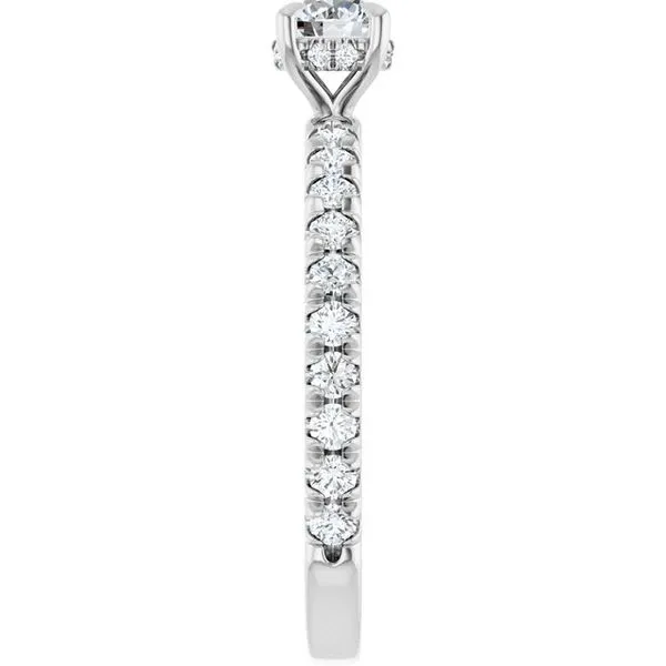Claw-Prong Hidden Halo-Style Engagement Ring Image 4 Northwood Jewelers Northwood, OH