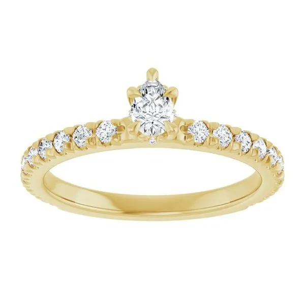 Claw-Prong Hidden Halo-Style Engagement Ring Image 3 Mark Jewellers La Crosse, WI