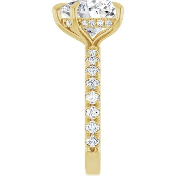Claw-Prong Hidden Halo-Style Engagement Ring Image 4 Futer Bros Jewelers York, PA