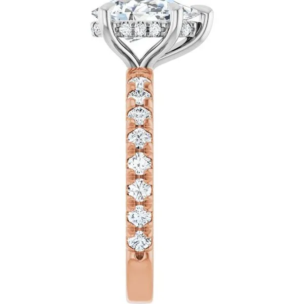 Claw-Prong Hidden Halo-Style Engagement Ring Image 4 Jimmy Smith Jewelers Decatur, AL