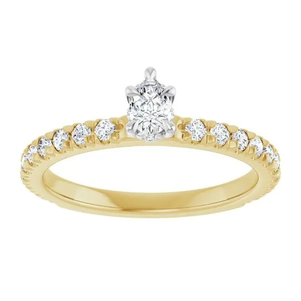 Claw-Prong Hidden Halo-Style Engagement Ring Image 3 Clater Jewelers Louisville, KY