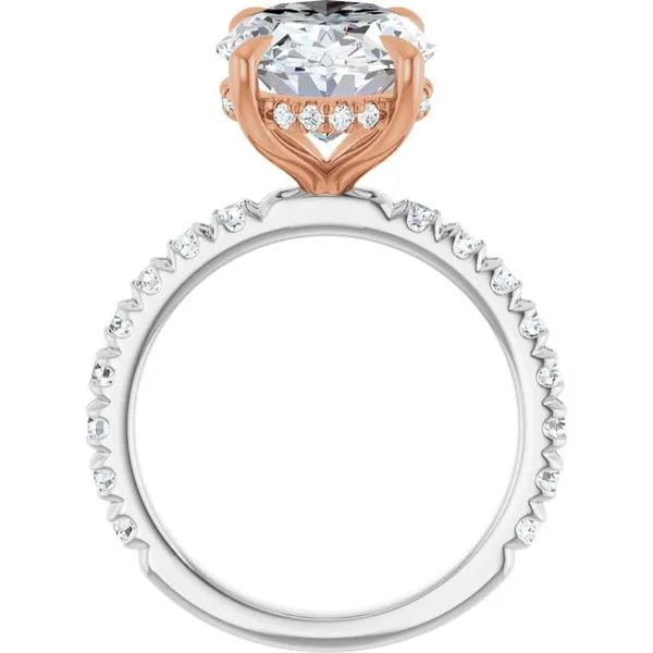 Claw-Prong Hidden Halo-Style Engagement Ring Image 2 Jimmy Smith Jewelers Decatur, AL
