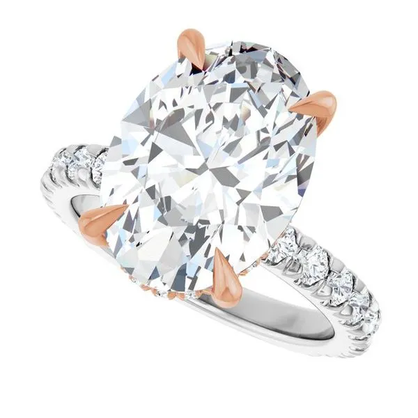 Claw-Prong Hidden Halo-Style Engagement Ring Image 5 Shipley's Fine Jewelry Hampstead, MD