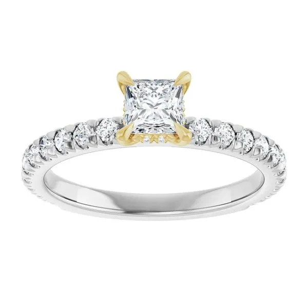 Claw-Prong Hidden Halo-Style Engagement Ring Image 3 Mark Jewellers La Crosse, WI