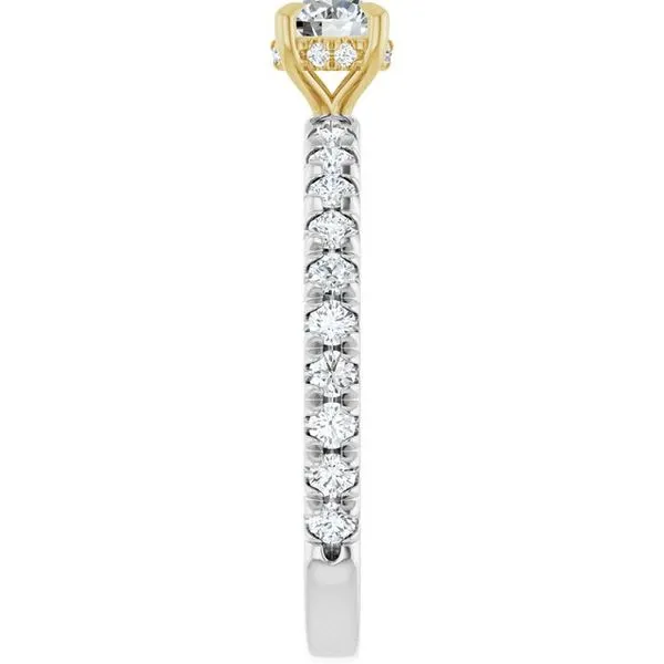 Claw-Prong Hidden Halo-Style Engagement Ring Image 4 Stuart Benjamin & Co. Jewelry Designs San Diego, CA