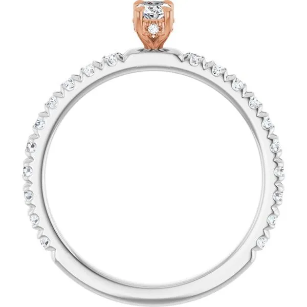 Claw-Prong Hidden Halo-Style Engagement Ring Image 2 J. Thomas Jewelers Rochester Hills, MI