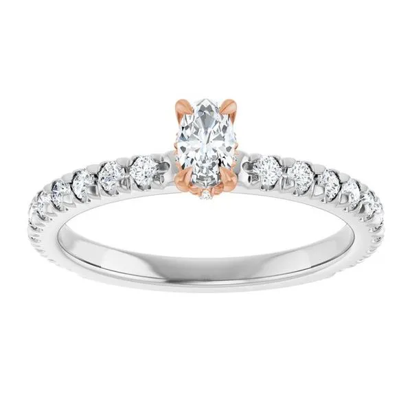Claw-Prong Hidden Halo-Style Engagement Ring Image 3 Morin Jewelers Southbridge, MA