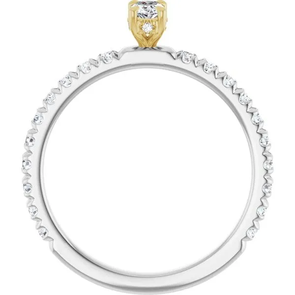 Claw-Prong Hidden Halo-Style Engagement Ring Image 2 Arezzo Jewelers Elmwood Park, IL