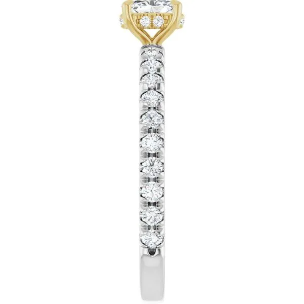 Claw-Prong Hidden Halo-Style Engagement Ring Image 4 JF Jones Jewelers Rochester, NY
